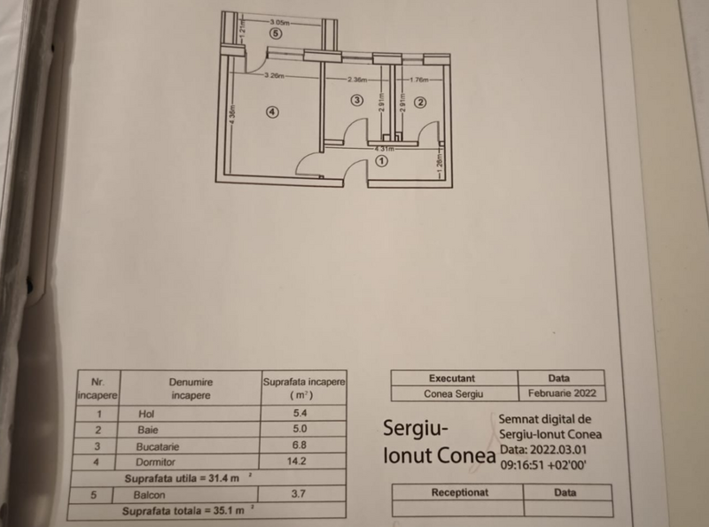 Chiajna, Ilie Petre 48, garsoniera de vanzare de 35 mp, comision 0